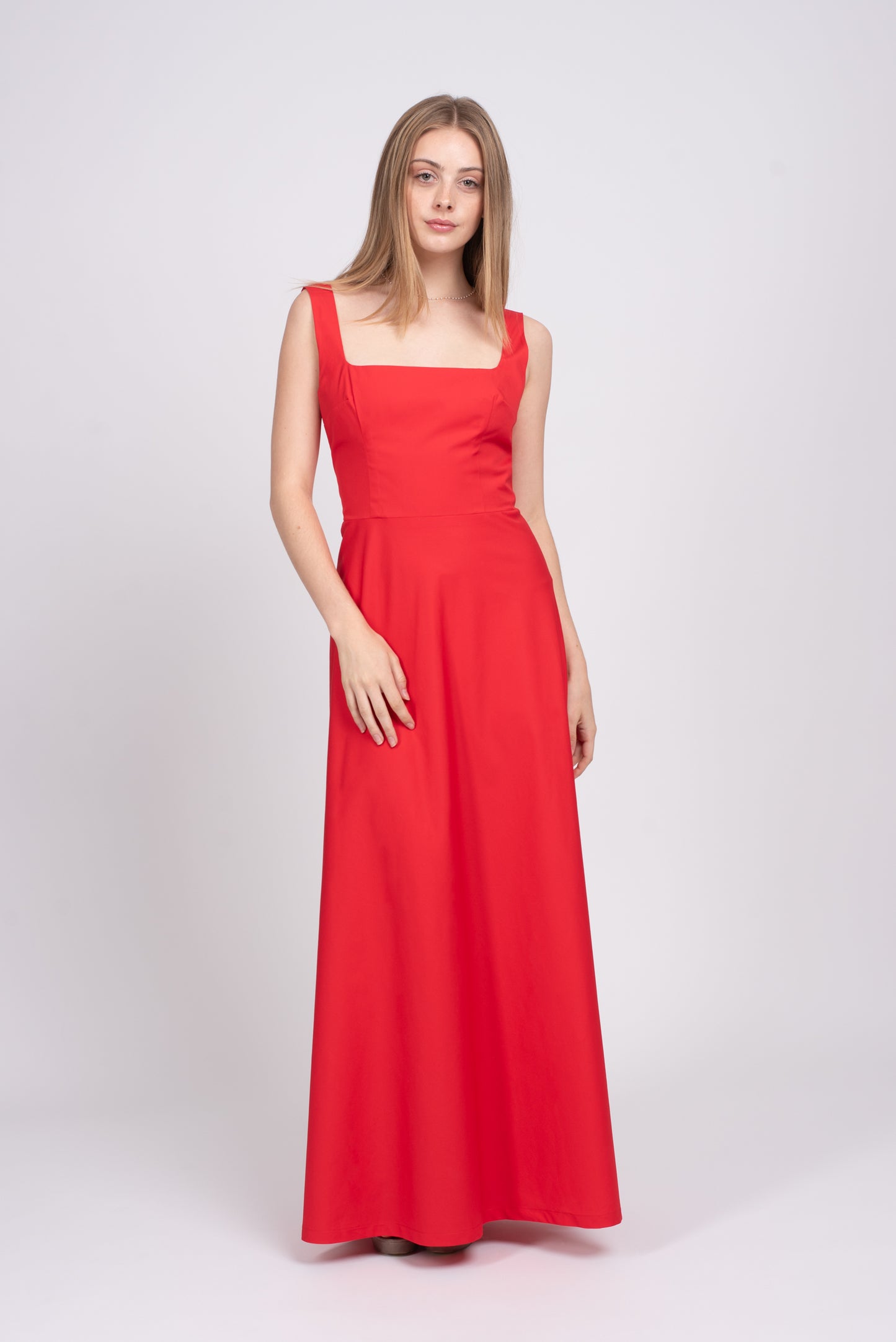 Valentina dress - Tomato Red