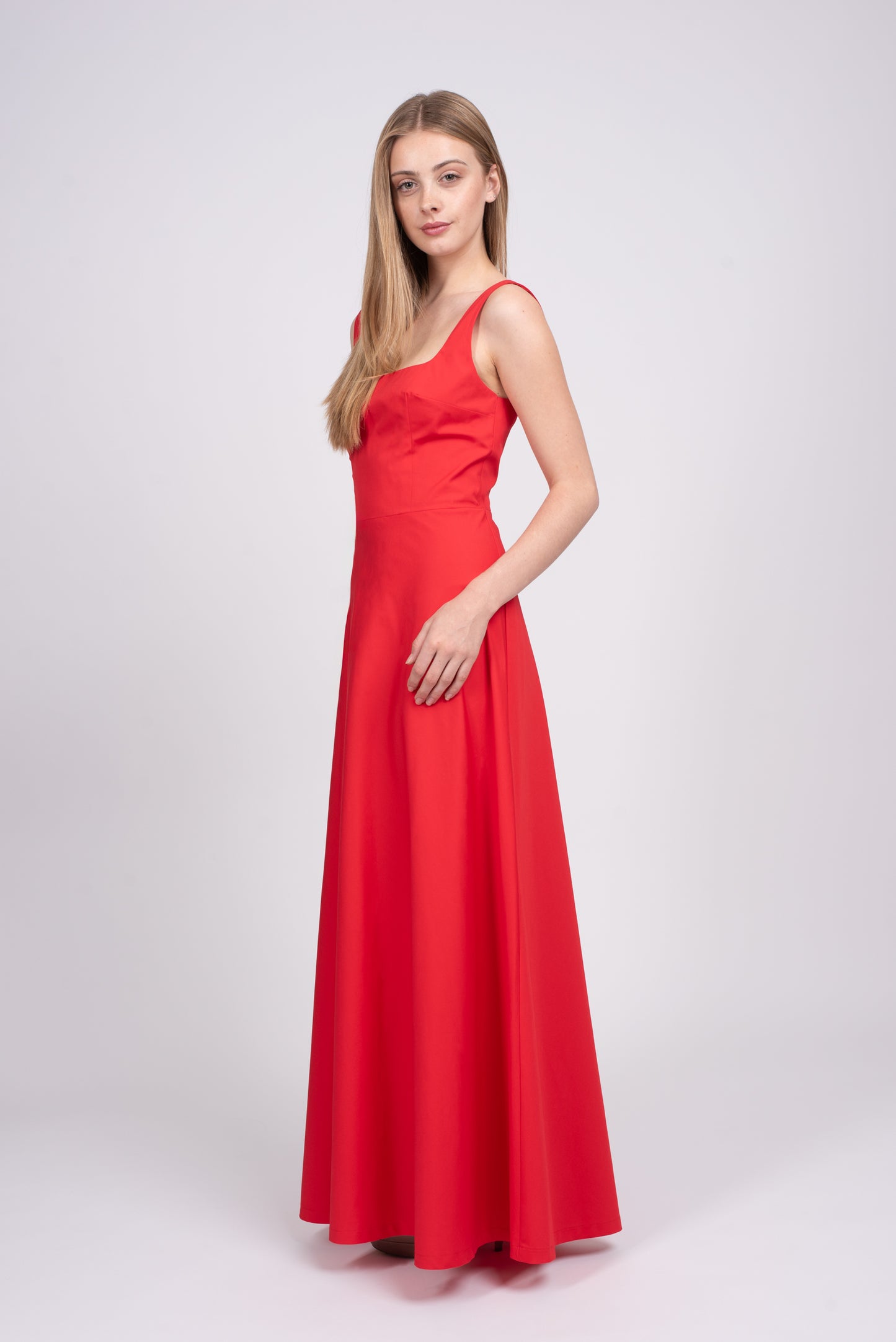 Valentina dress - Tomato Red