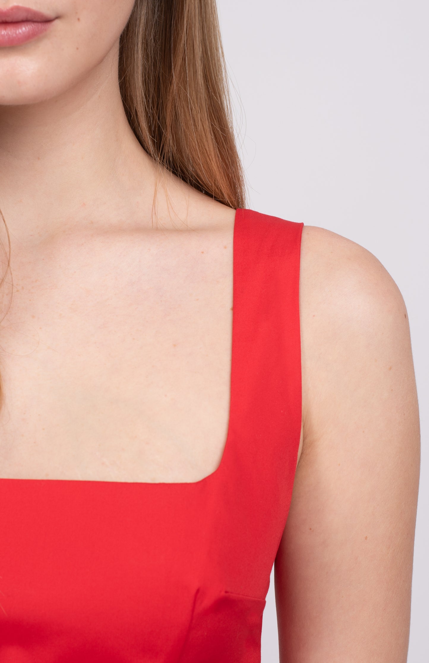 Valentina dress - Tomato Red