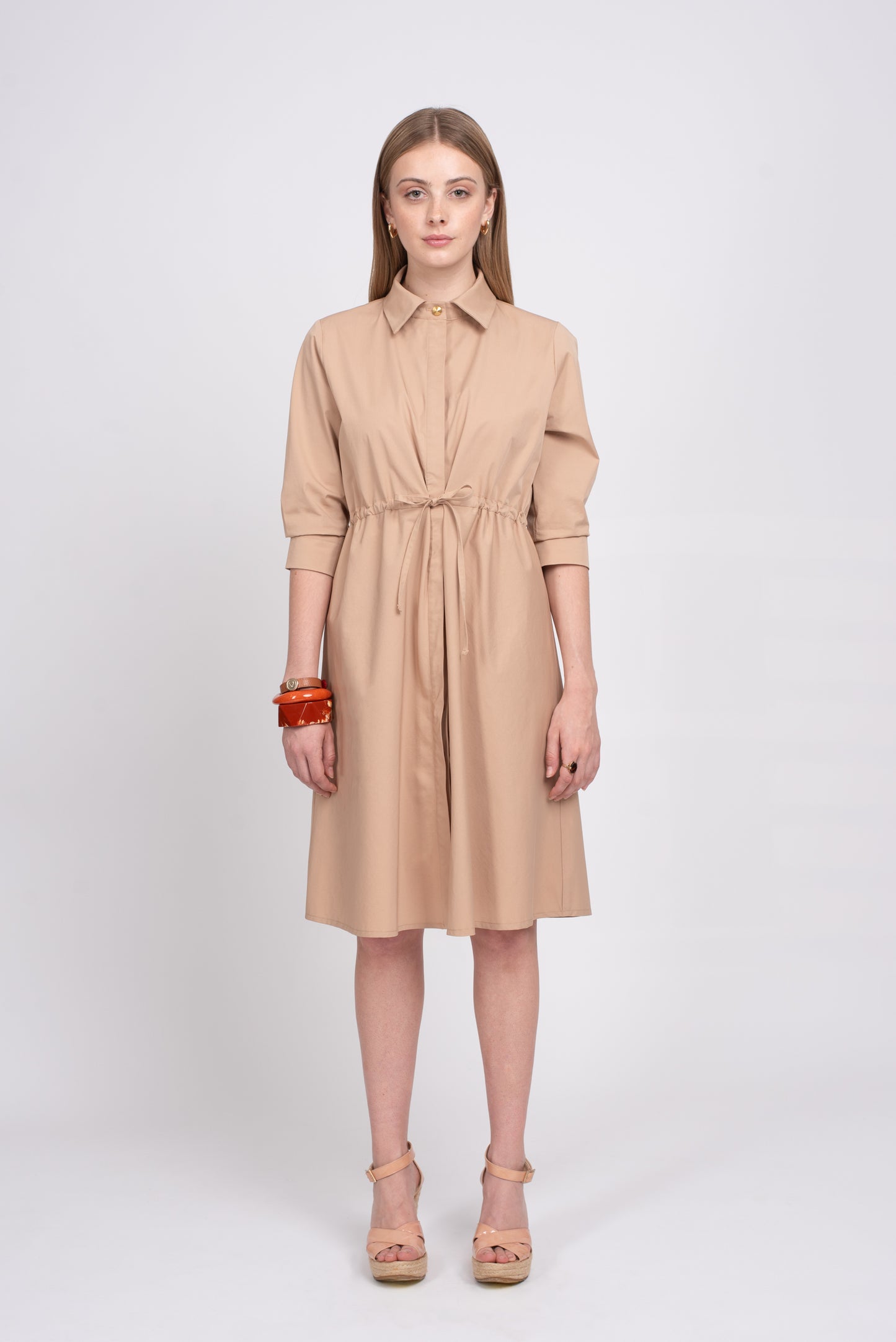 Cara shirt dress - Irish Cream