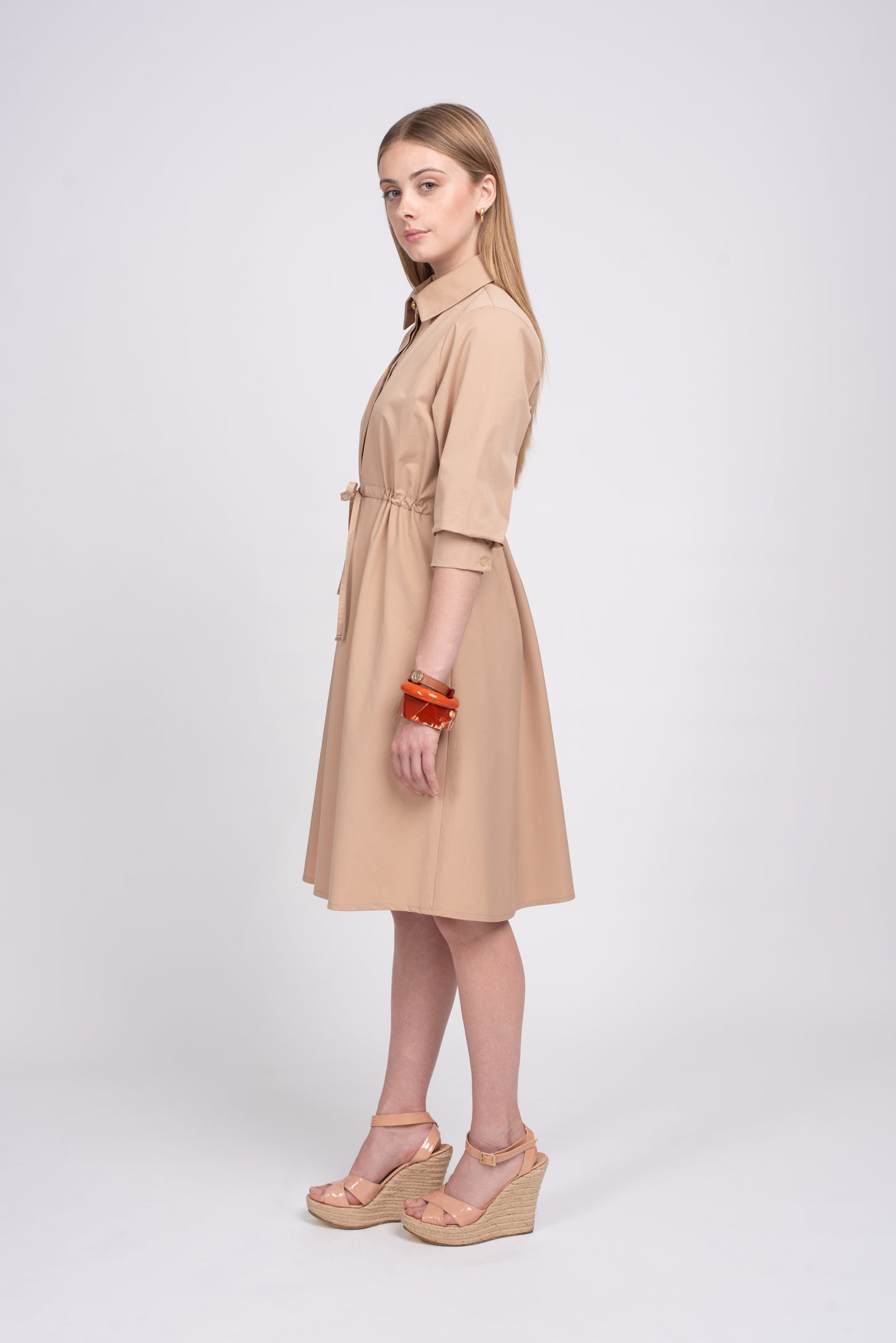 Cara shirt dress - Irish Cream