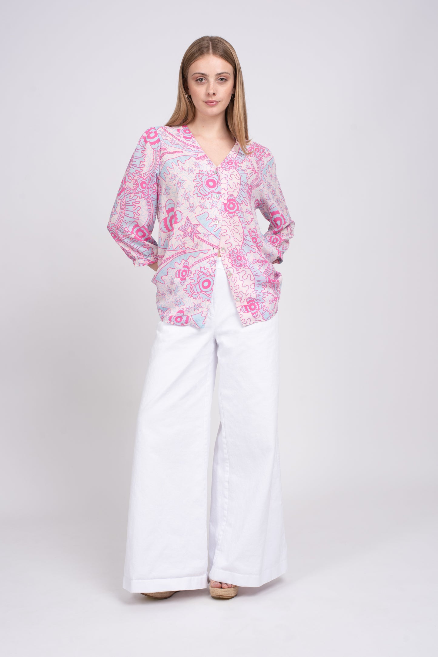 Aurora silk shirt
