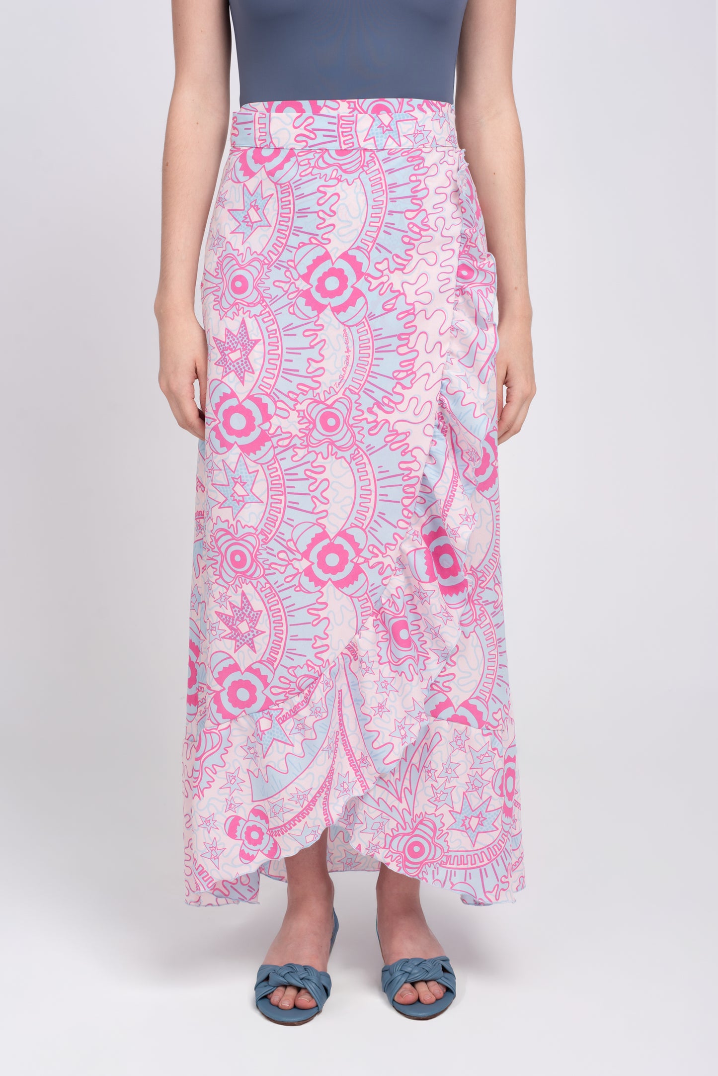 Aria silk skirt