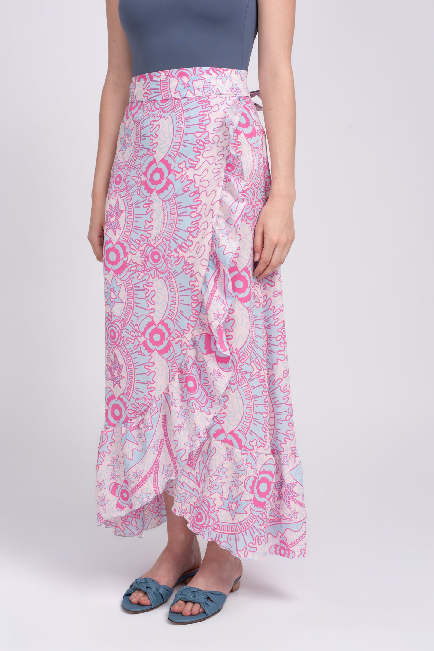 Aria silk skirt