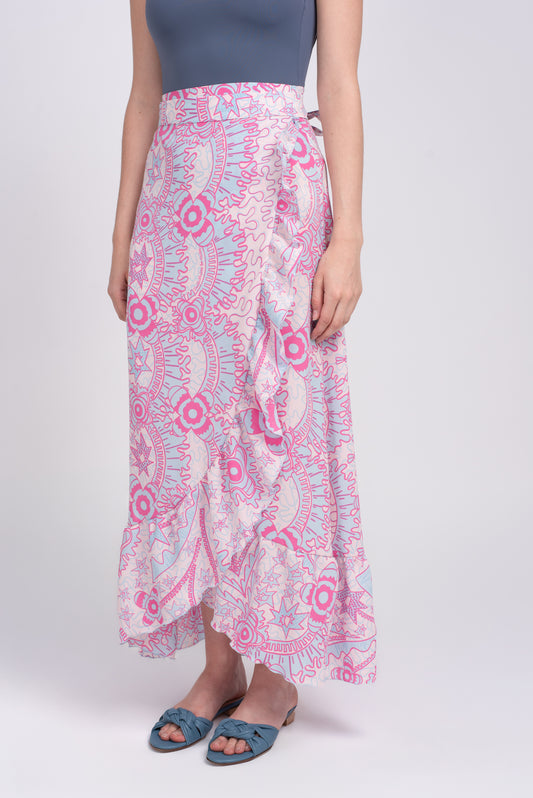 Aria silk skirt