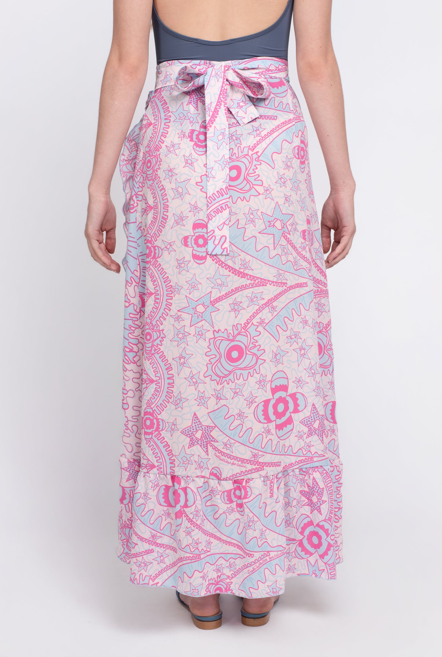 Aria silk skirt