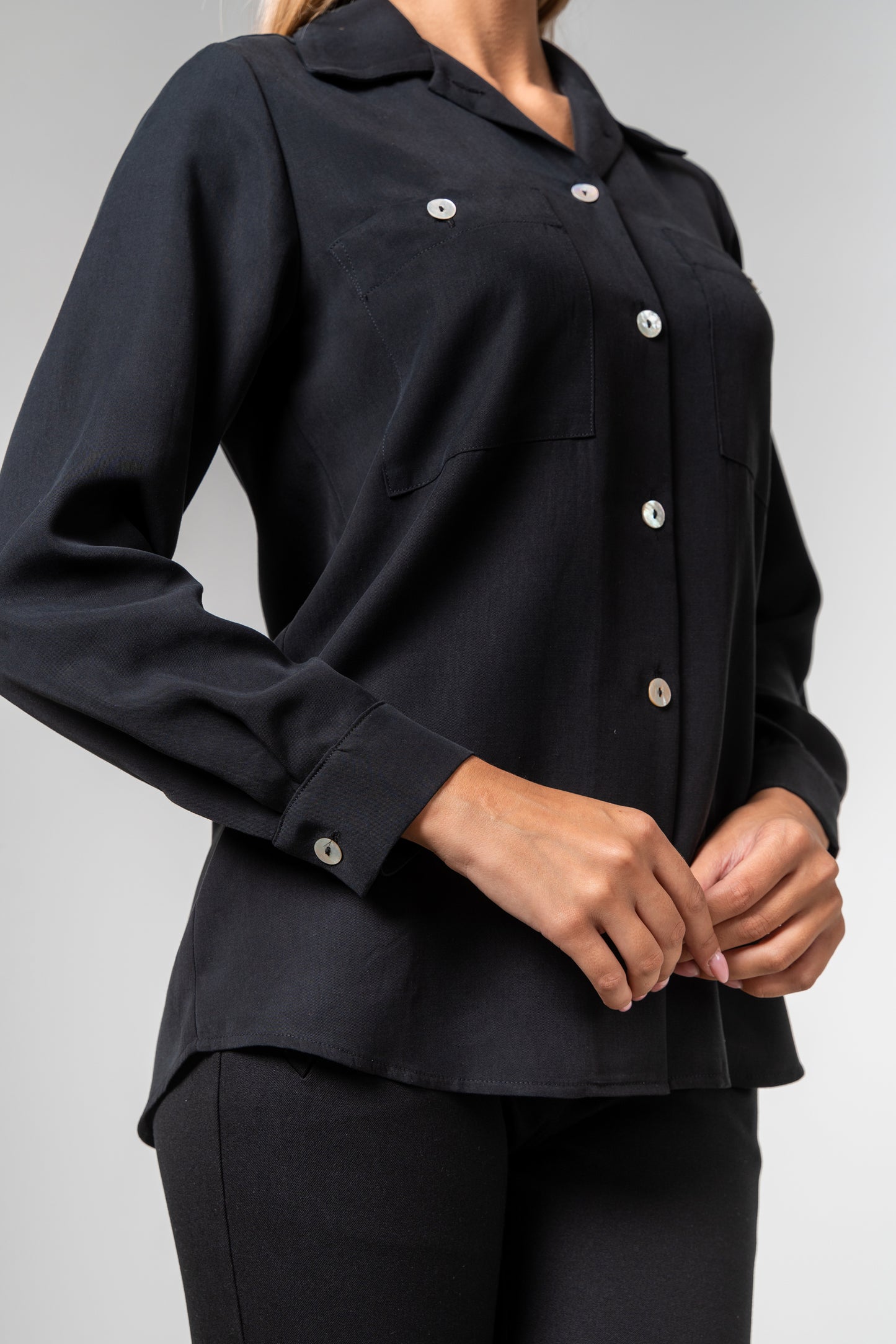 Caterina shirt - Raven Black