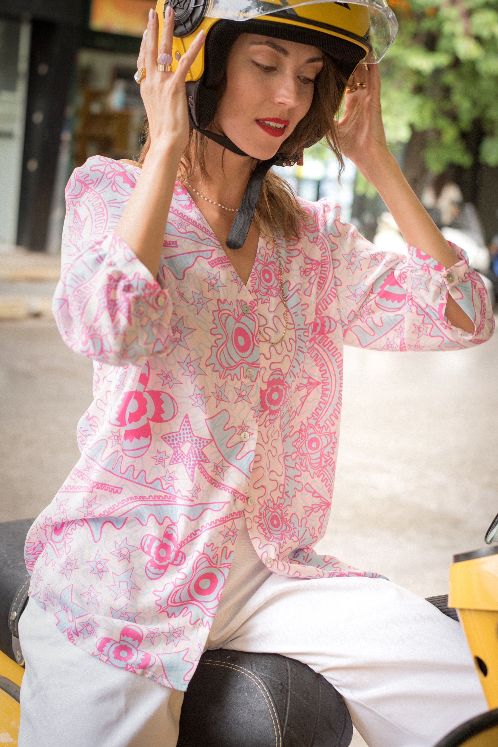 Aurora silk shirt